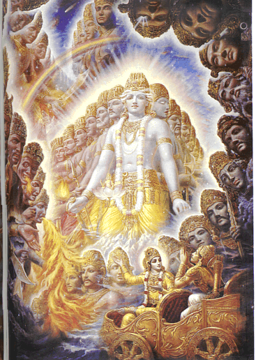 Aus dem Hinduismus: Gott offenbart sich Arjuna in seinen zahllosen Formen