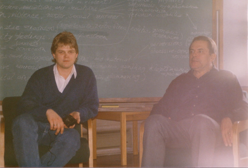Klaus John und Stanislav Grof beim grof-Training 1990